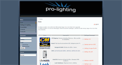 Desktop Screenshot of pro-lighting.com